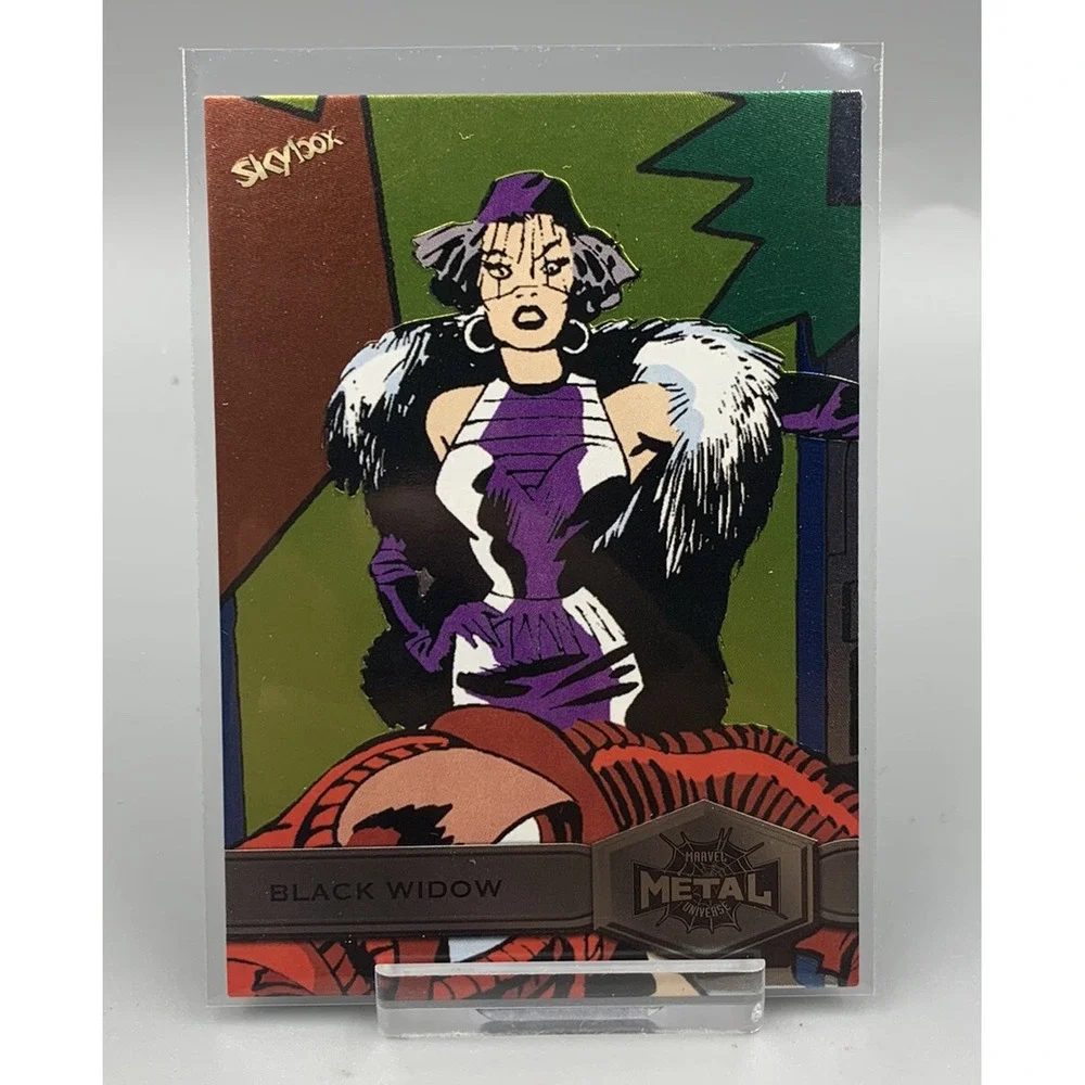 2021 Skybox‎ Marvel Metal Universe Spider-man Black Widow Card # 113